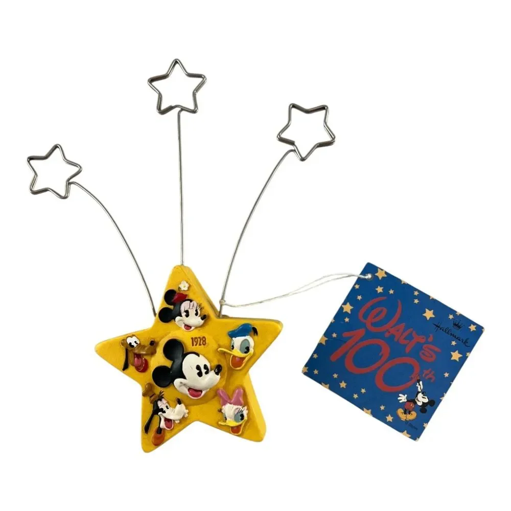 Disney Hallmark Mickey 1928-2001 Photo Card Holder